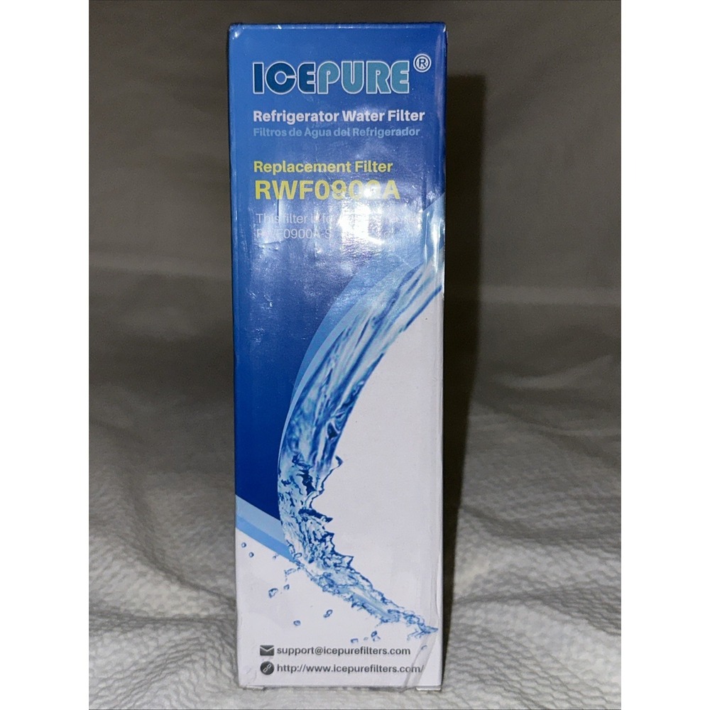 Ice Pure Refrigerator Water Filter Replacement RWF0900A New Sealed Only 1
